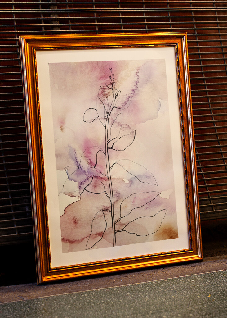 Abstrakte botanische Kunst