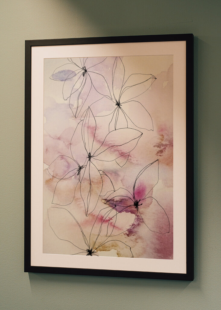 Paesaggio onirico in fiore