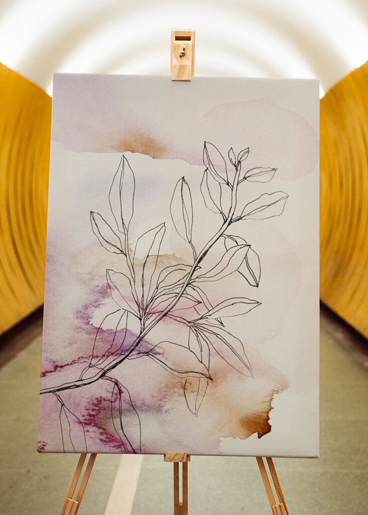 Elegante florale Linien