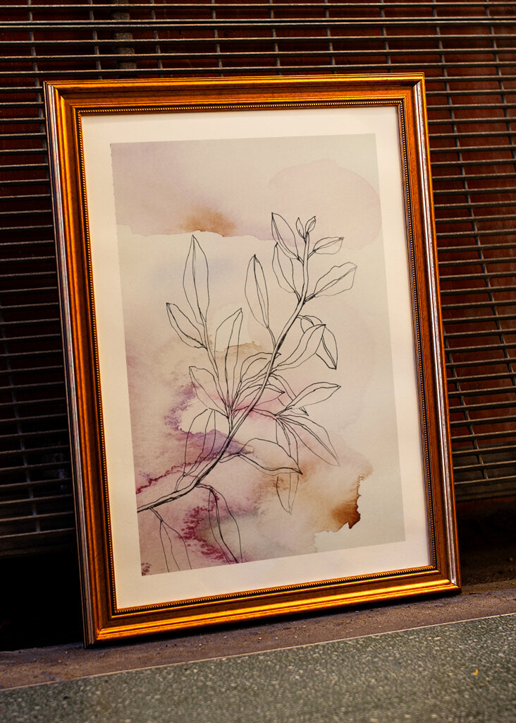 Elegante florale Linien