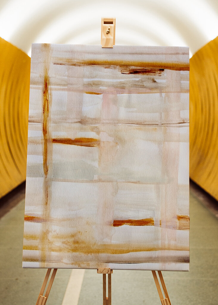 Warme abstrakte Linien