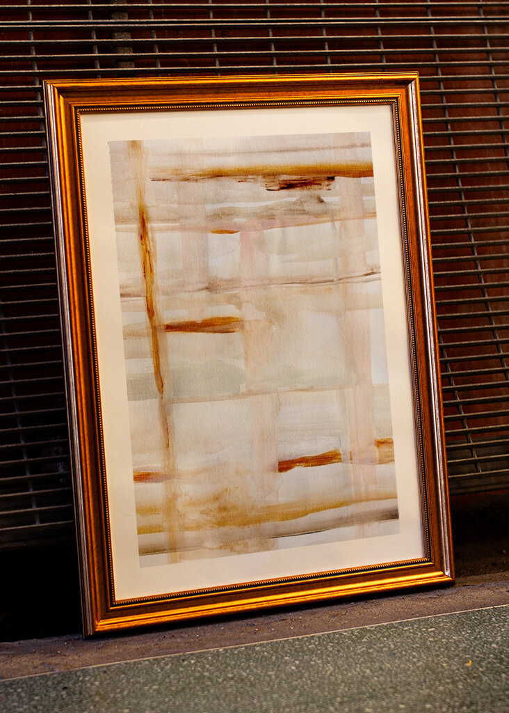 Warme abstrakte Linien