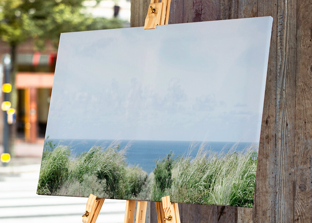 Vue paisible sur l’océan