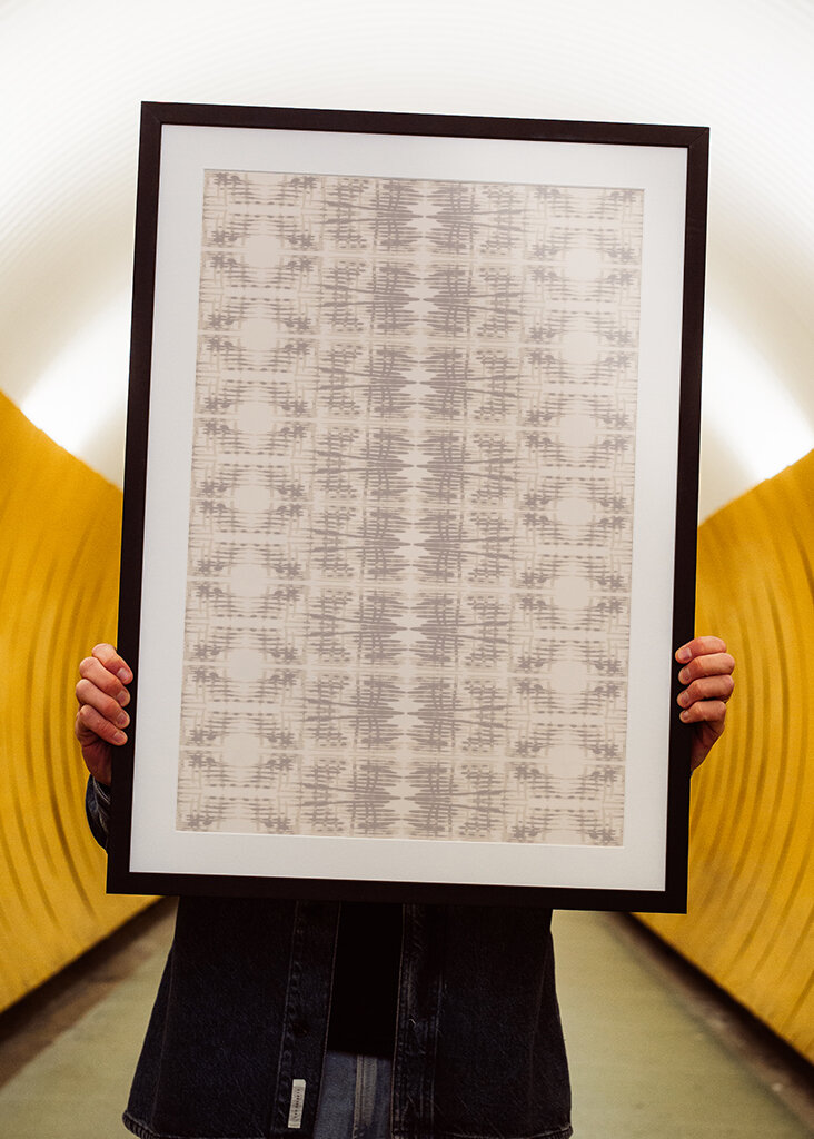 Abstrakte beige Linien