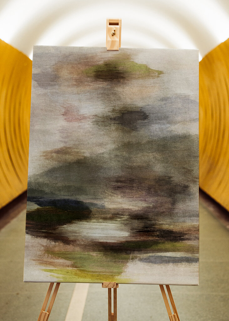 Misty Landscape Scene