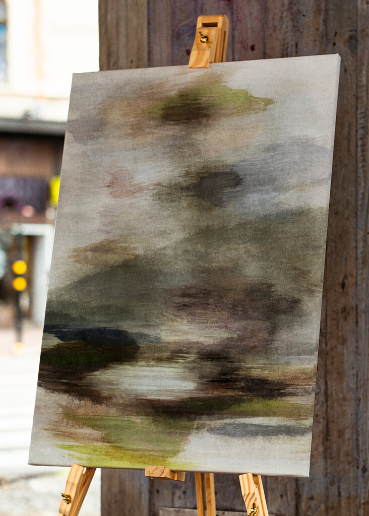 Misty Landscape Scene