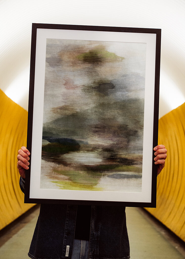 Misty Landscape Scene