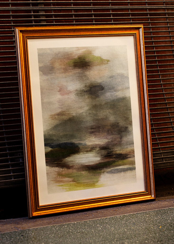 Misty Landscape Scene