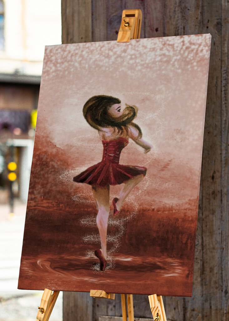 Błyszczący balet piruetowy