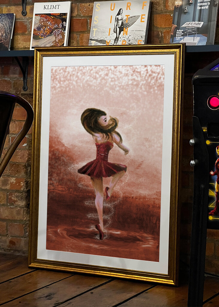 Błyszczący balet piruetowy