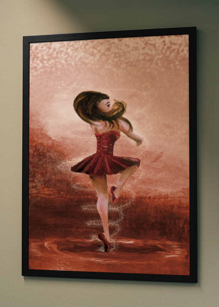 Błyszczący balet piruetowy