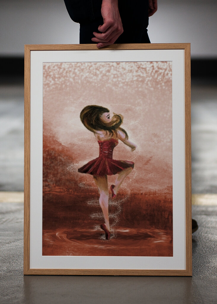 Błyszczący balet piruetowy