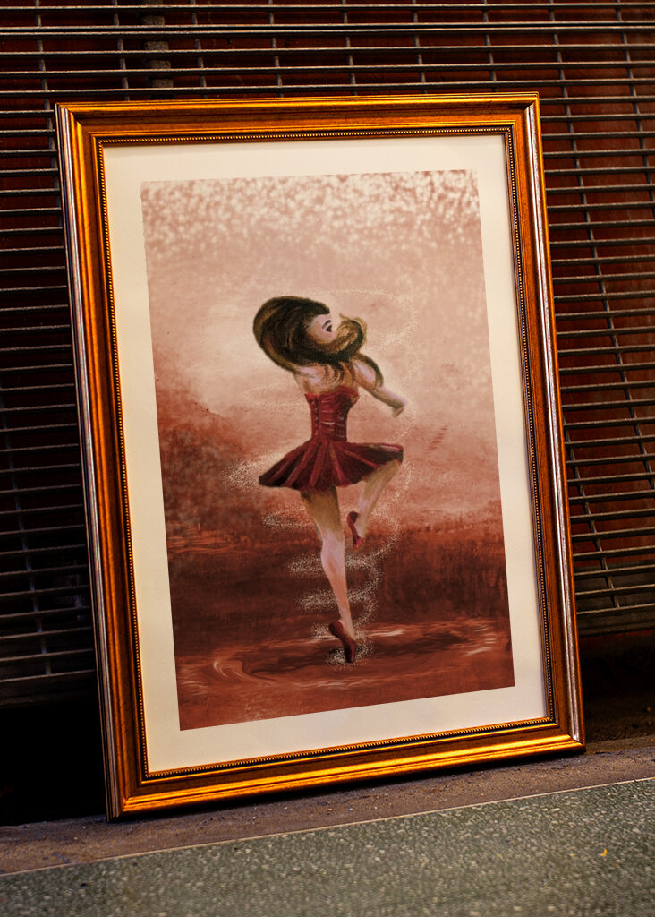 Błyszczący balet piruetowy