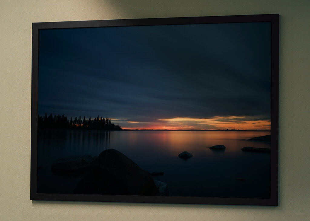 El espejo del crepúsculo quieto