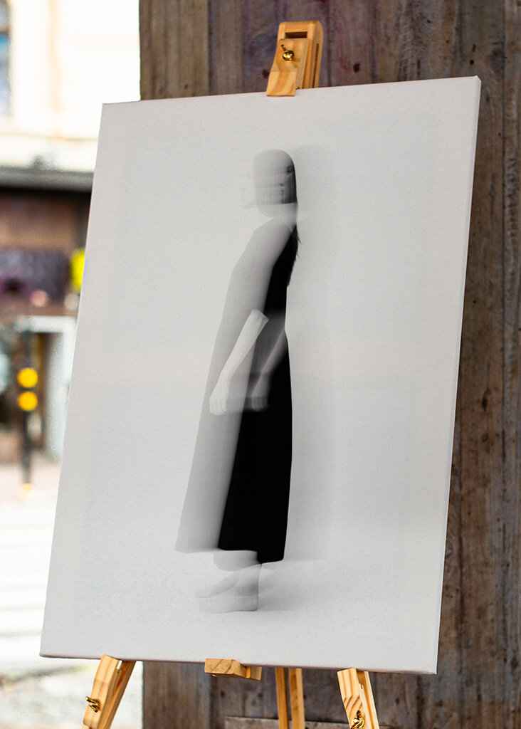 Woman in black and White I