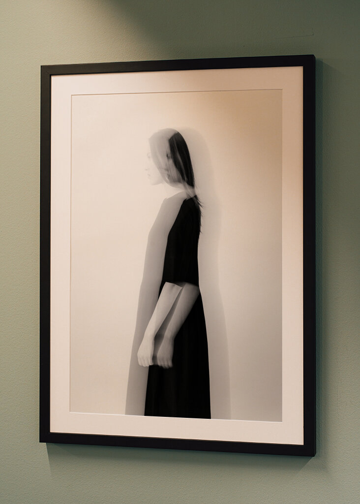 Woman in black and white II