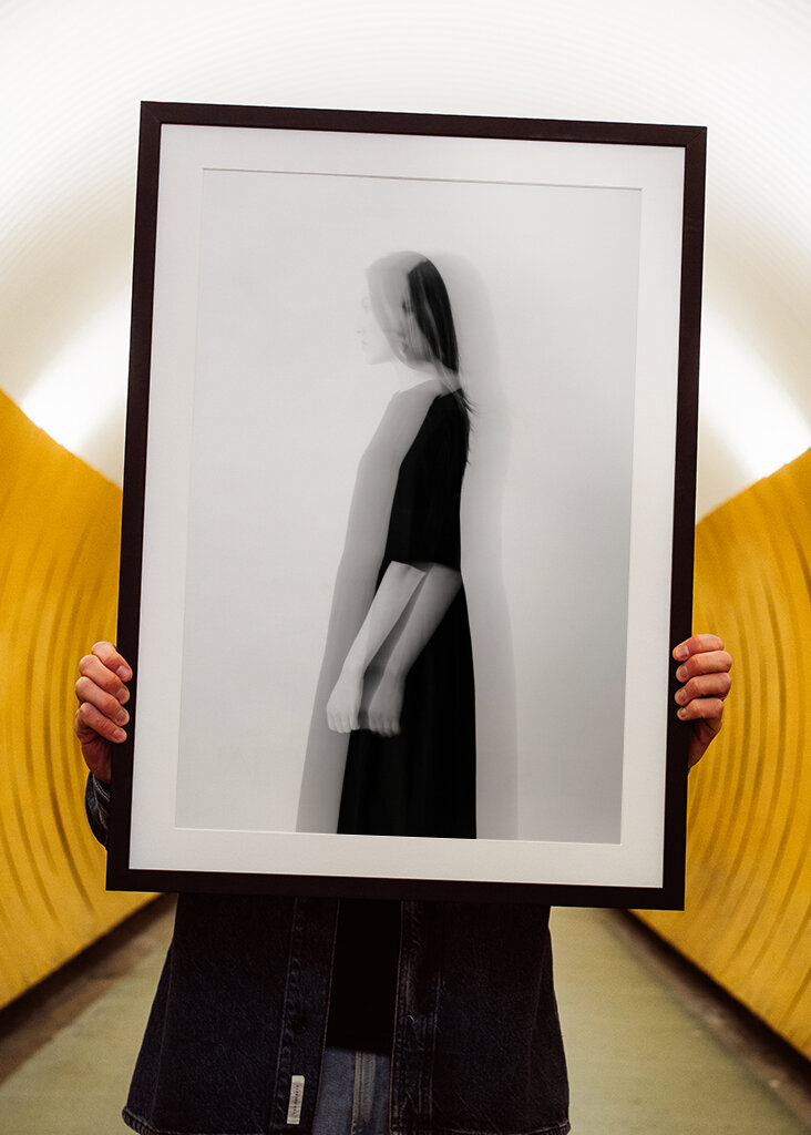 Woman in black and white II