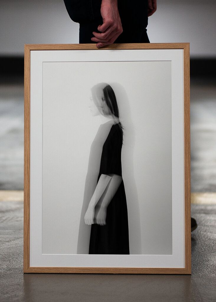 Woman in black and white II