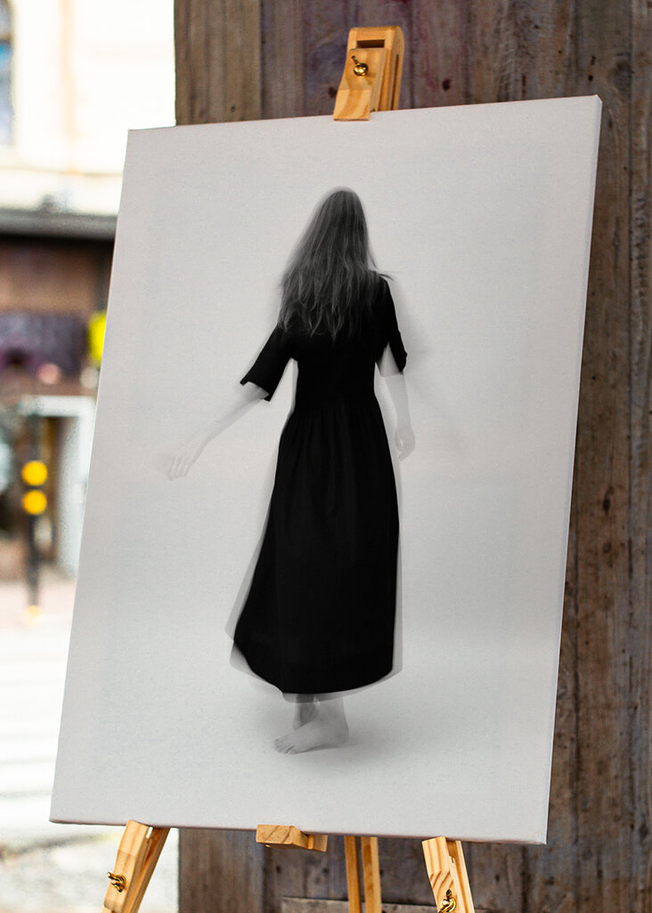 Woman in a black dress II