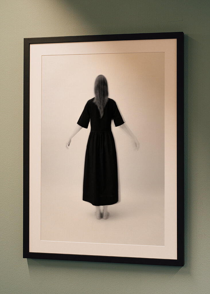 Woman in a black dress III