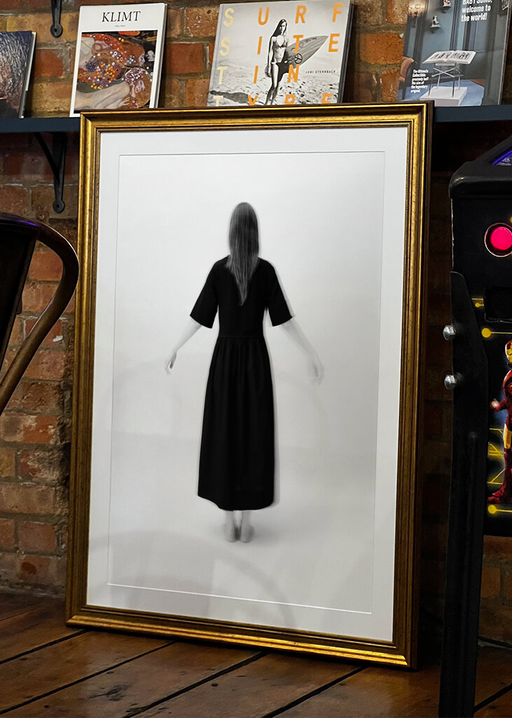 Woman in a black dress III