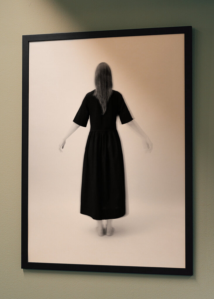 Woman in a black dress III