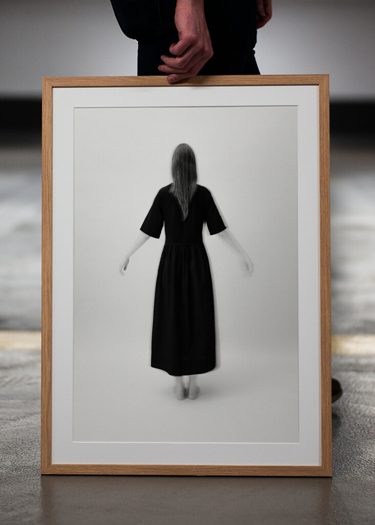 Woman in a black dress III