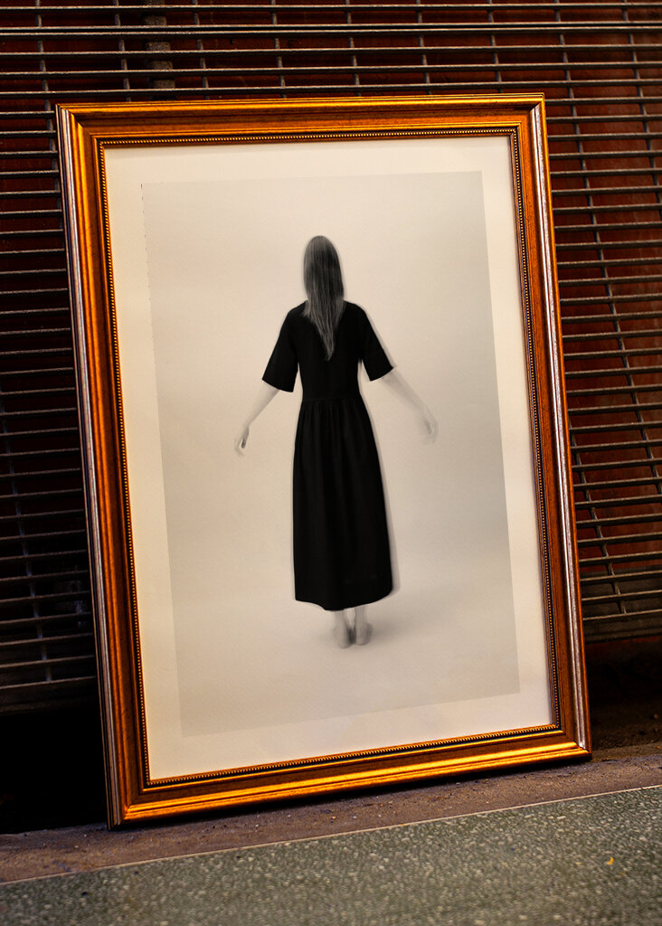 Woman in a black dress III