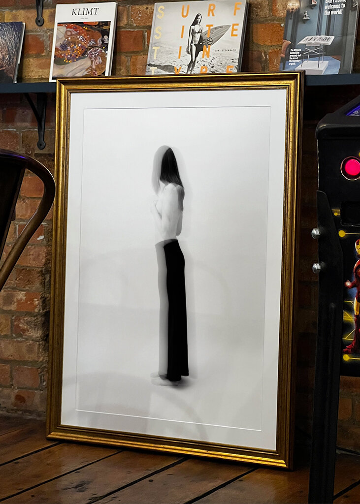 Woman in black and white III