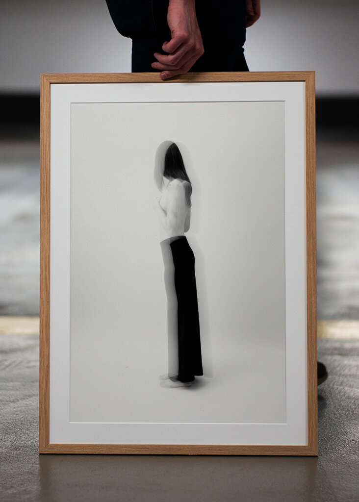 Woman in black and white III