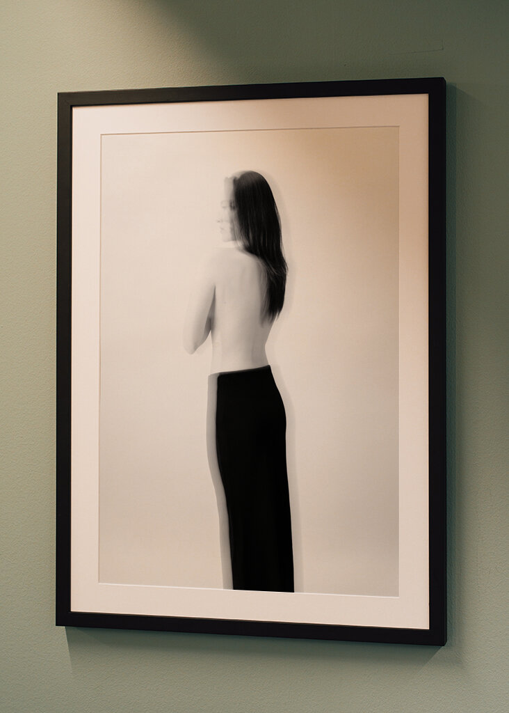 Woman in black and white IV