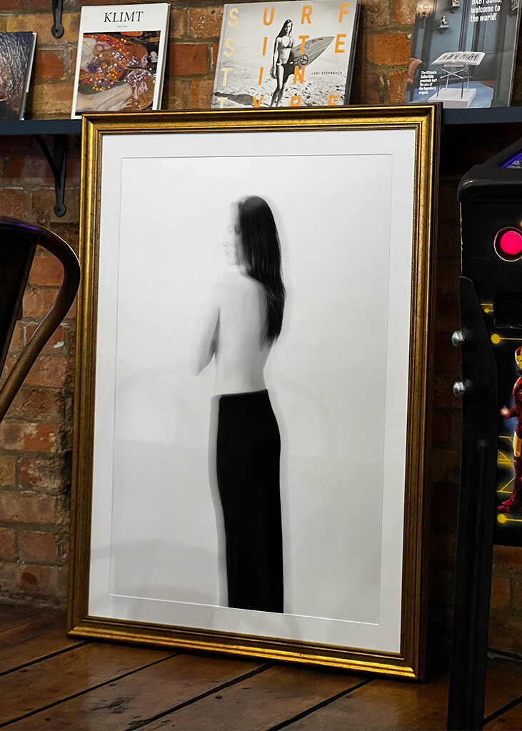 Woman in black and white IV