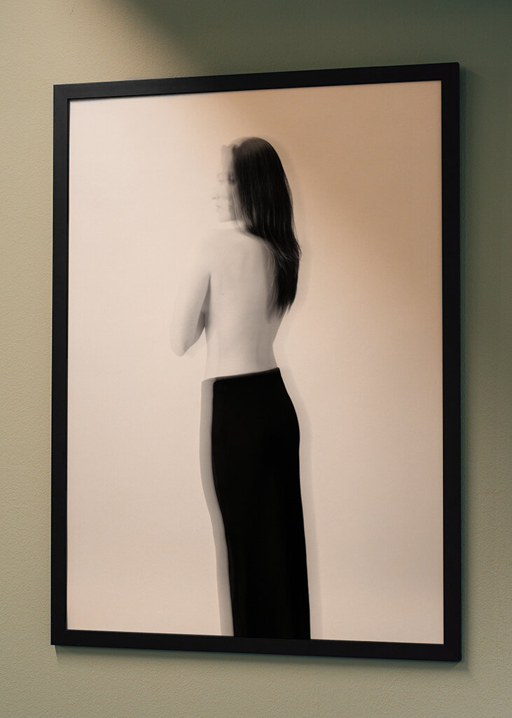 Woman in black and white IV