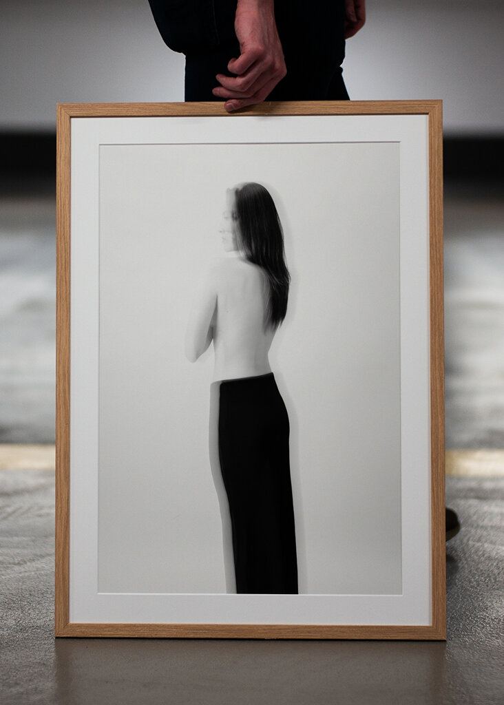 Woman in black and white IV