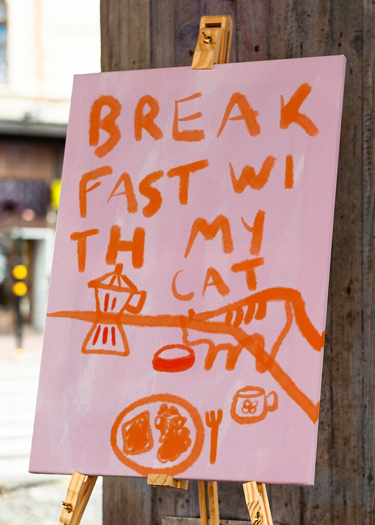 Śniadanie z moim kotem