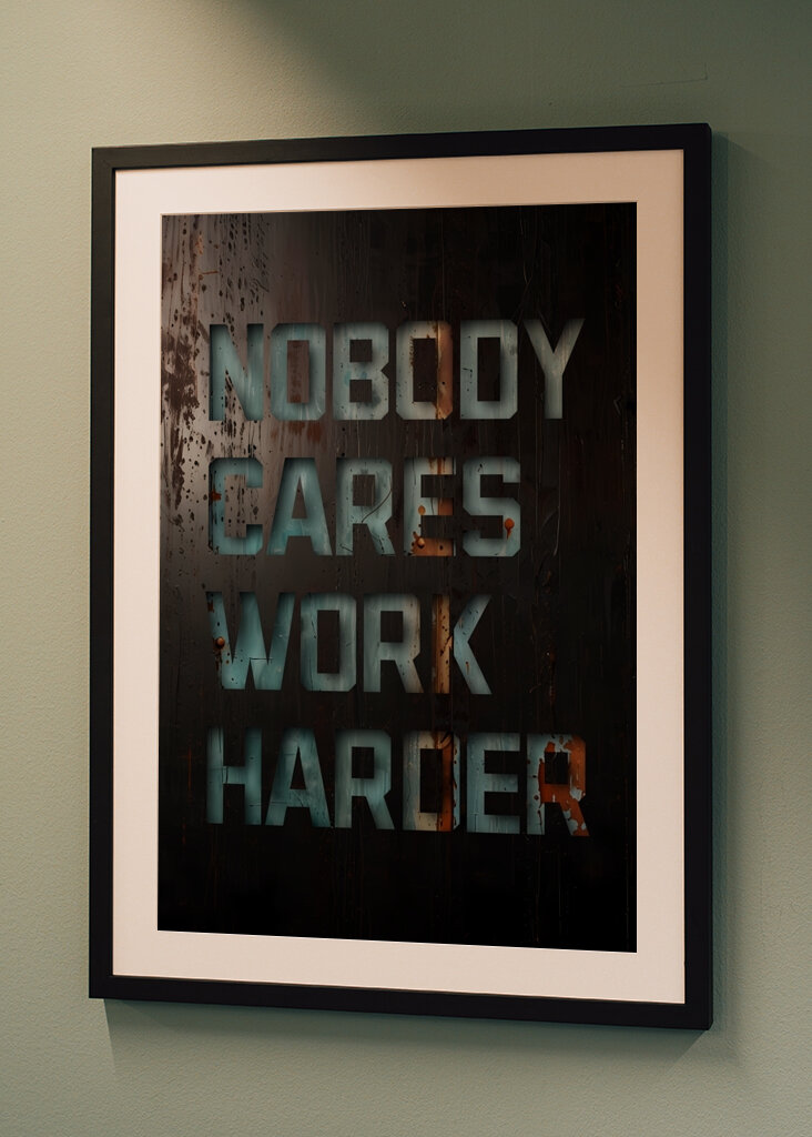 Ingen bekymrer sig om at arbejde hårdere