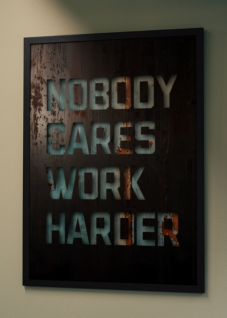 Ingen bekymrer sig om at arbejde hårdere