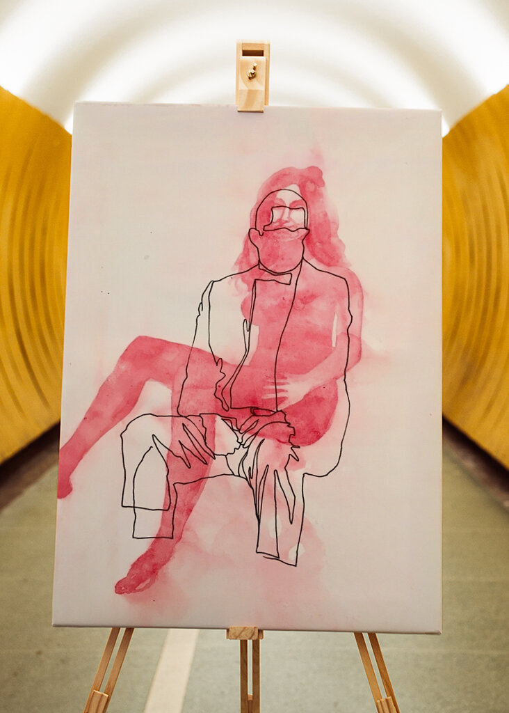 Kontemplative Silhouette