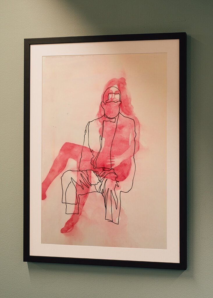 Kontemplative Silhouette