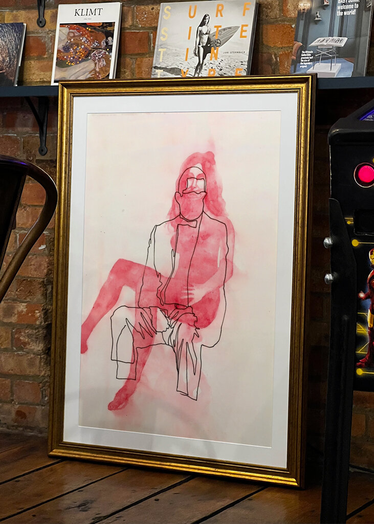 Kontemplative Silhouette