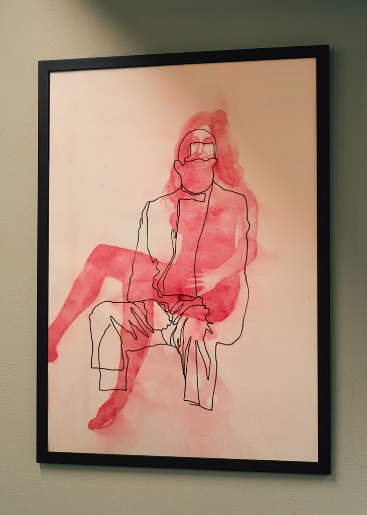 Kontemplative Silhouette