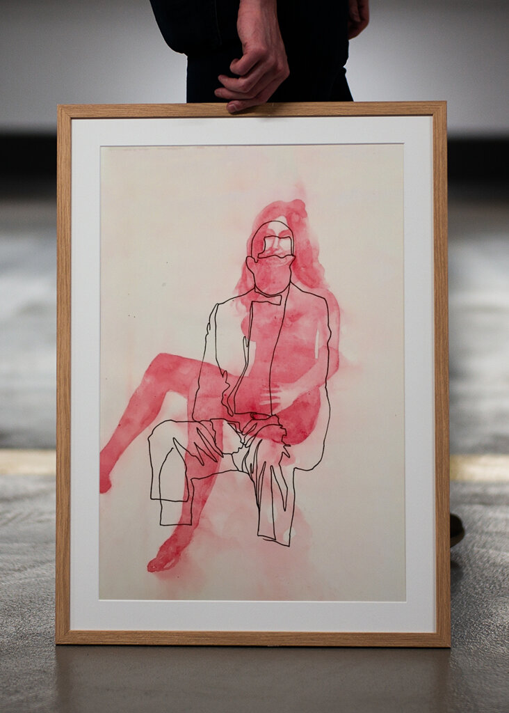 Kontemplative Silhouette