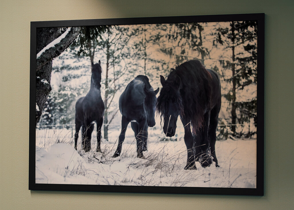 Warten Sie im Winter