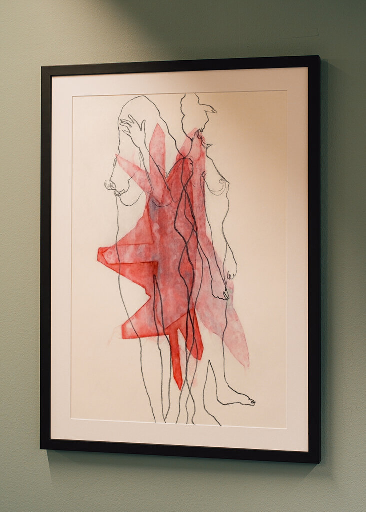 Red Silhouette Fusion