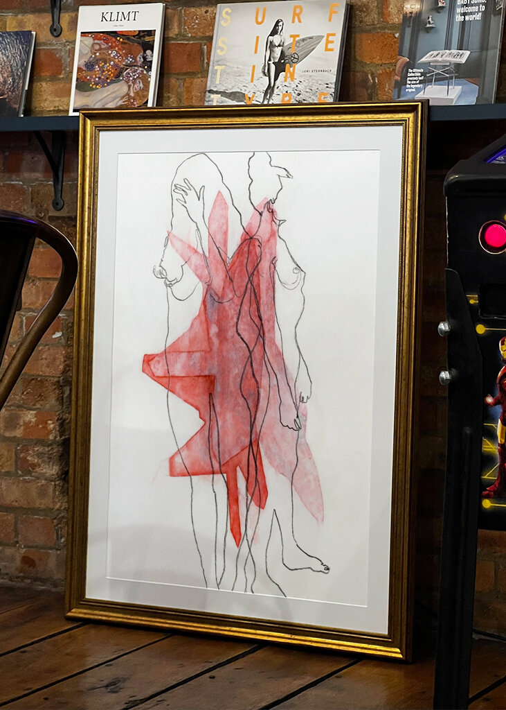 Red Silhouette Fusion