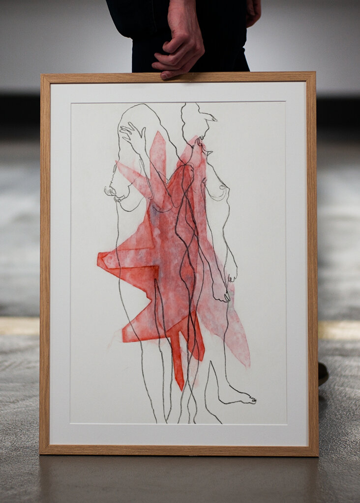 Red Silhouette Fusion