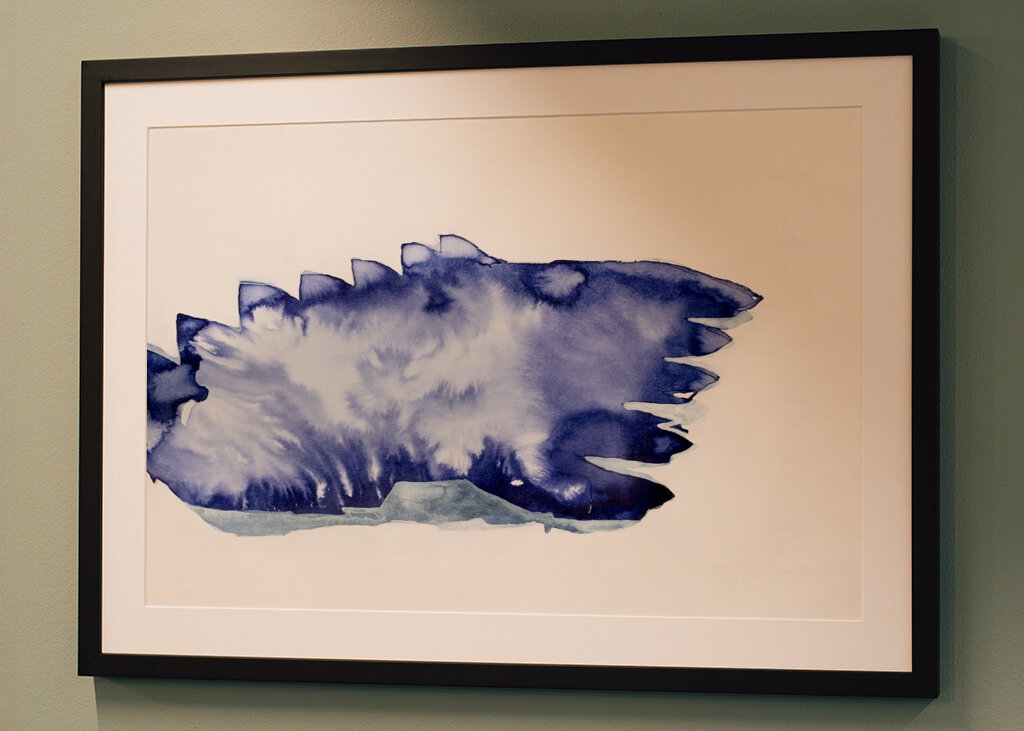 Modré abstraktné vlny