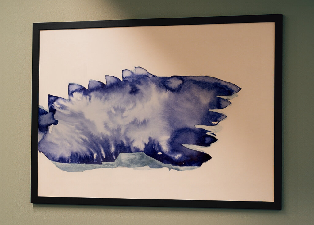 Modré abstraktné vlny