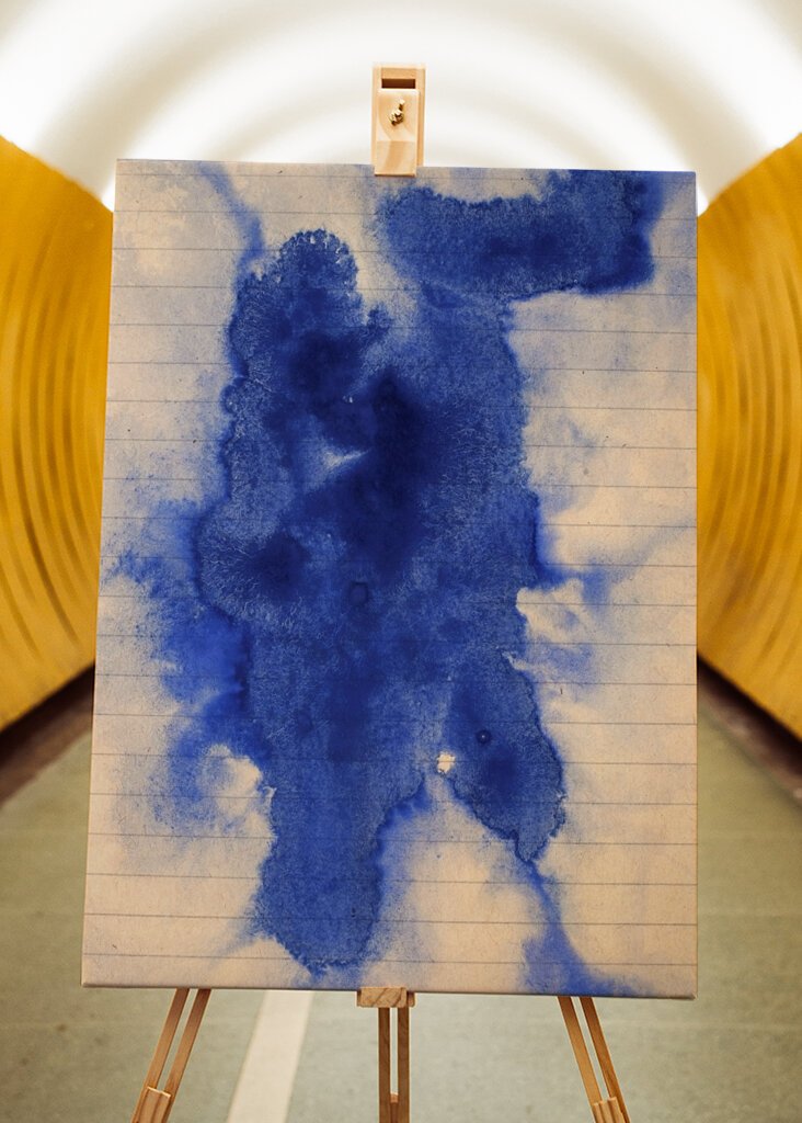 Tok atramentu Modrá esencia