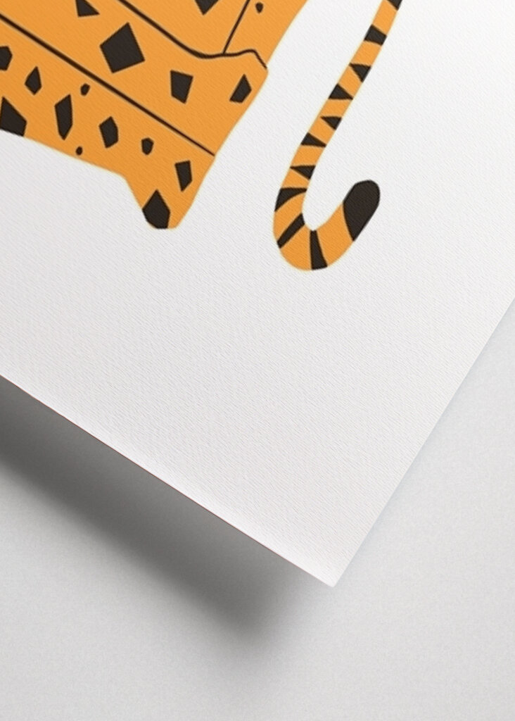 Abstraktní leopard - Plstěný elegan